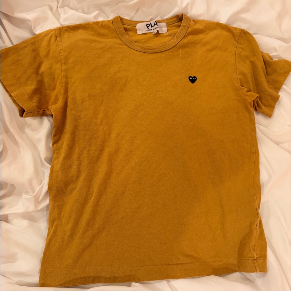 Comme des Garcons PLAY Mustard Yellow Tee